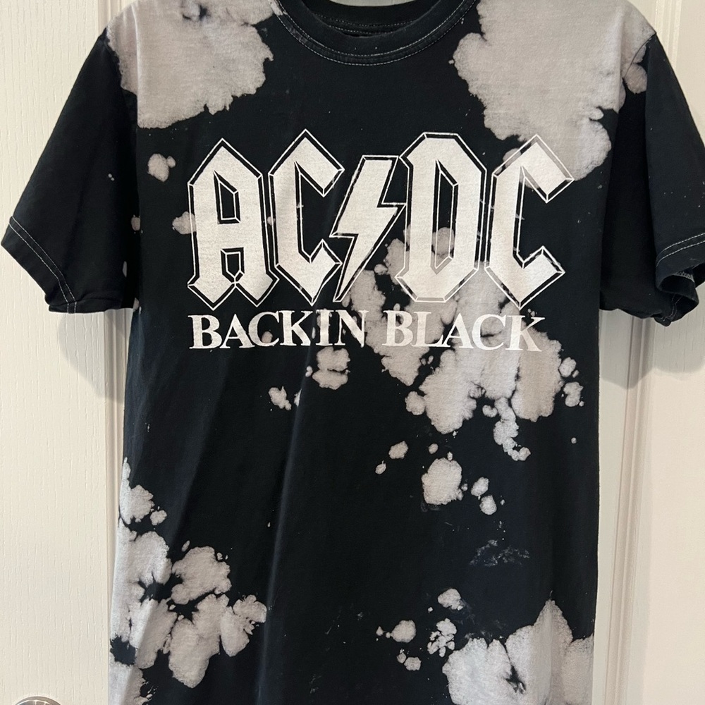 AC/DC Back in Black Tie-Dye Men's Shirt
